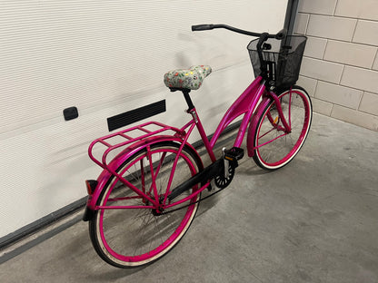 ✅ Roze kinderfiets | Werkende verlichting | Mandje | Garantie