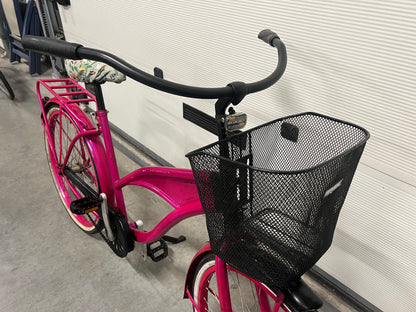 ✅ Roze kinderfiets | Werkende verlichting | Mandje | Garantie